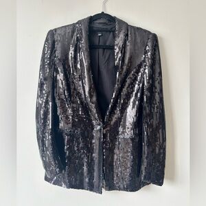 INC International Concepts Shimmering Sequin Blazer